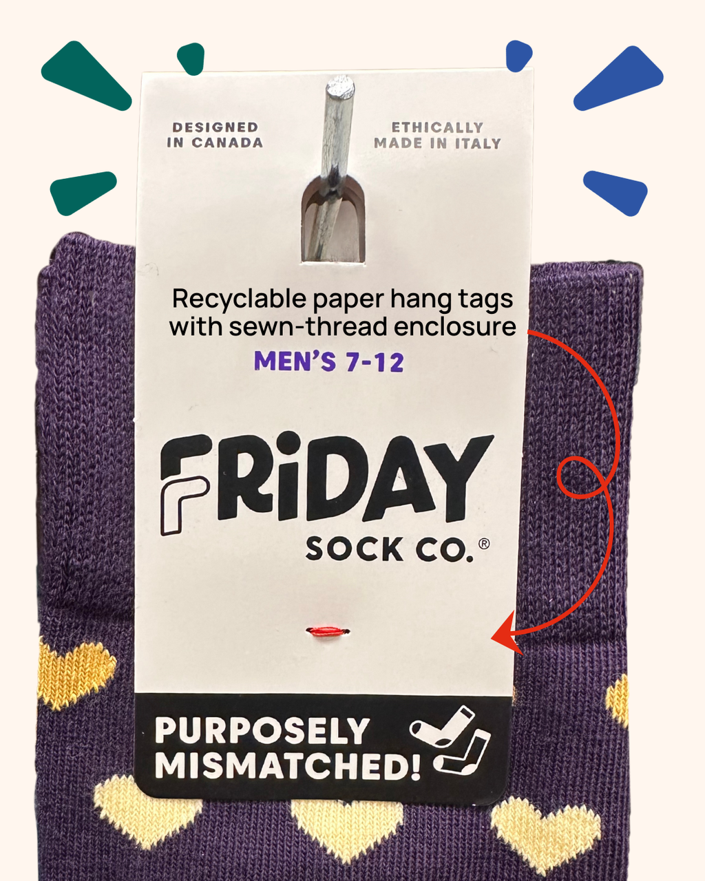 Friday Sock Co. - Men’s Inverted Grey Cat Mid-Calf Socks - Unique for Him