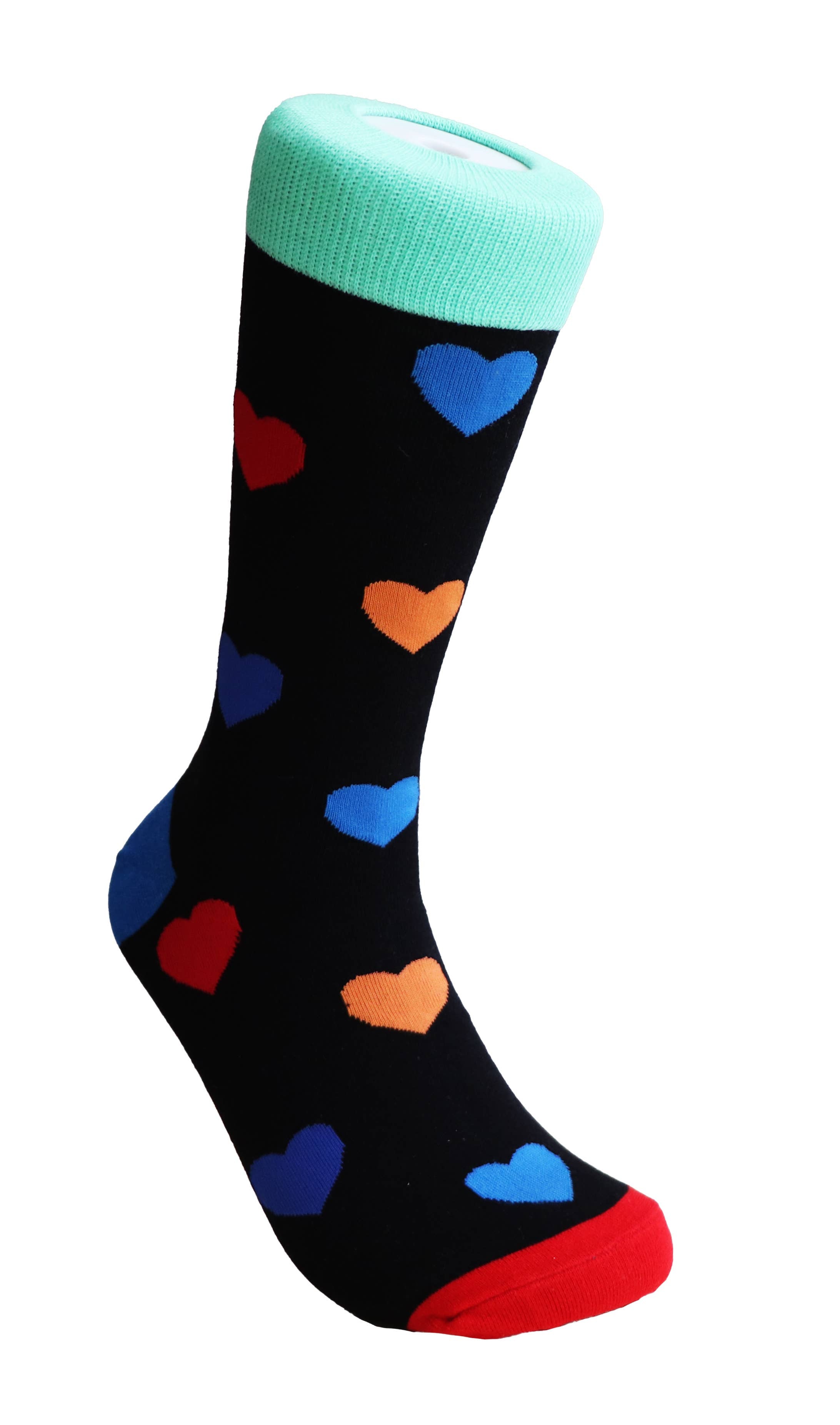 SoXcellent - Love Hearts Color Valentine Unisex Novelty Socks