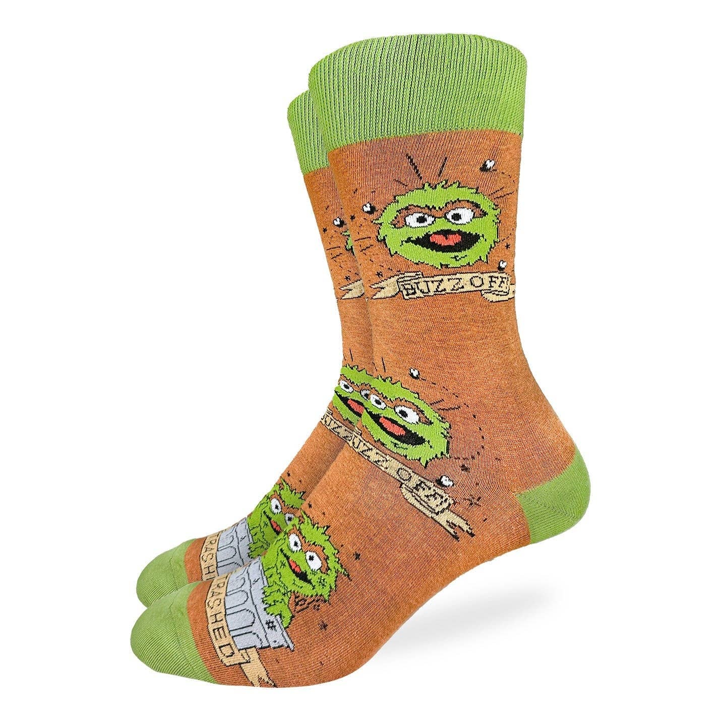 Good Luck Sock - Men's Sesame Street, Oscar the Grouch Socks
