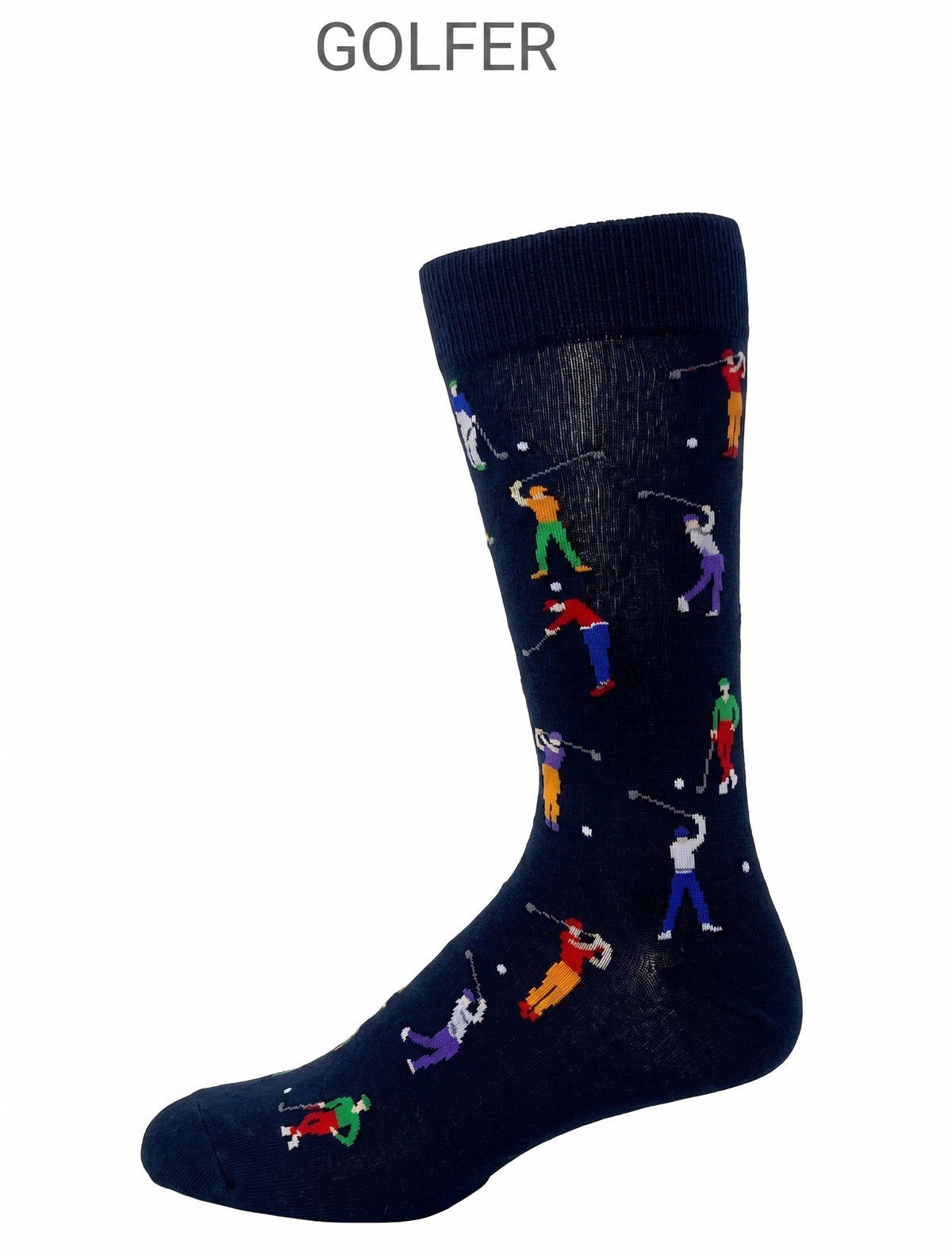 CRAZY TOES - MEN'S - GOLFER Crew Socks