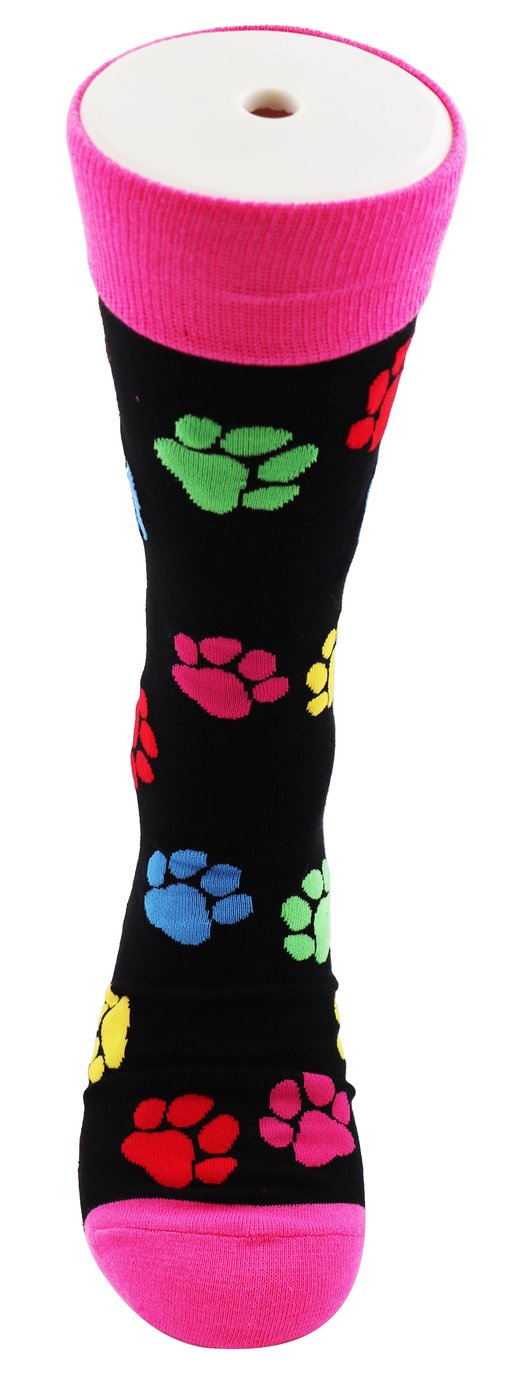 SoXcellent - Dog Paw Animal Unisex Fun Dress Casual Pattern Funny Socks