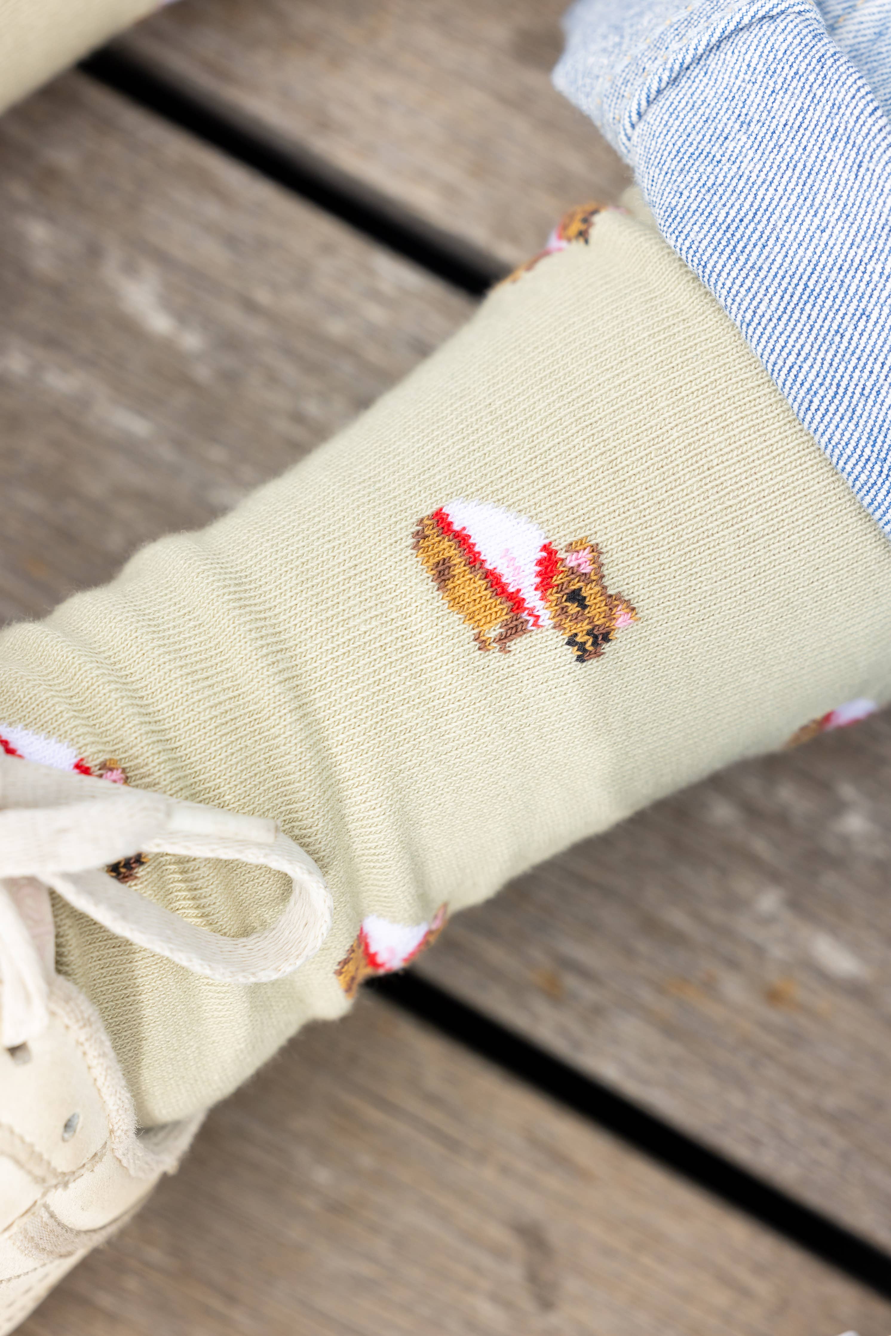 Friday Sock Co. - Women's French Bulldog Crew  Socks - Combed Cotton