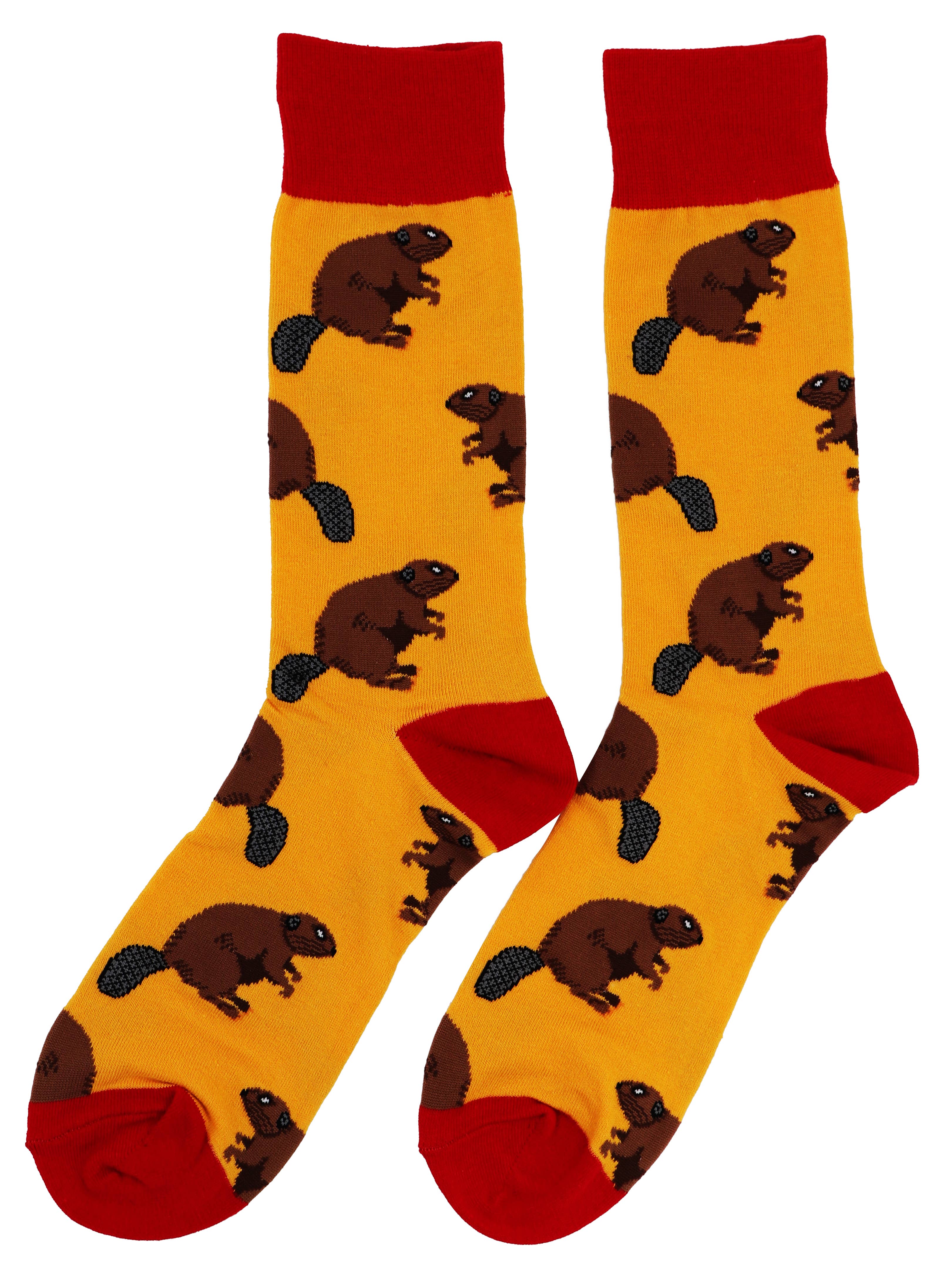 SoXcellent - Beaver Animal Unisex Fun Crew Novelty Funny Socks