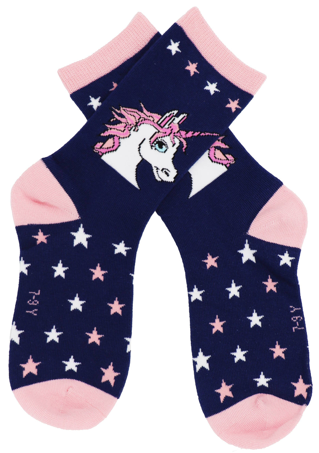 SoXcellent - Kids - Girl Dark Blue Unicorn Novelty Socks