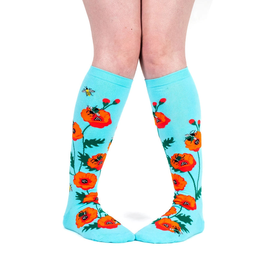 Sock it to Me - STRETCH-IT™ Knee High Sock: POPPING IN TO SAY HELLO