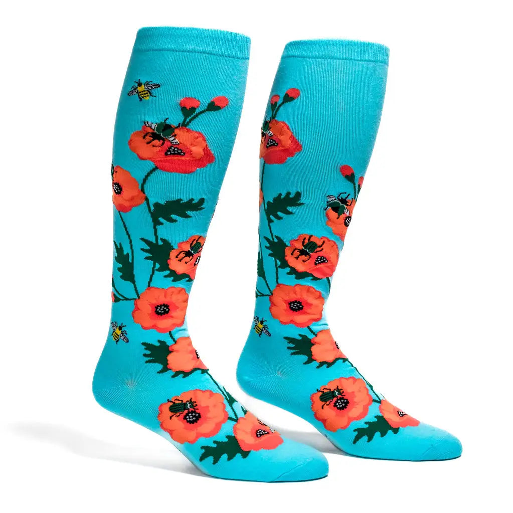 Sock it to Me - STRETCH-IT™ Knee High Sock: POPPING IN TO SAY HELLO