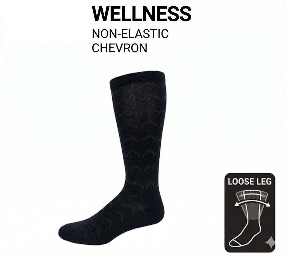 KEY - Diabetic Wellness Socks-Men's-Non-Elastic CHEVRON
