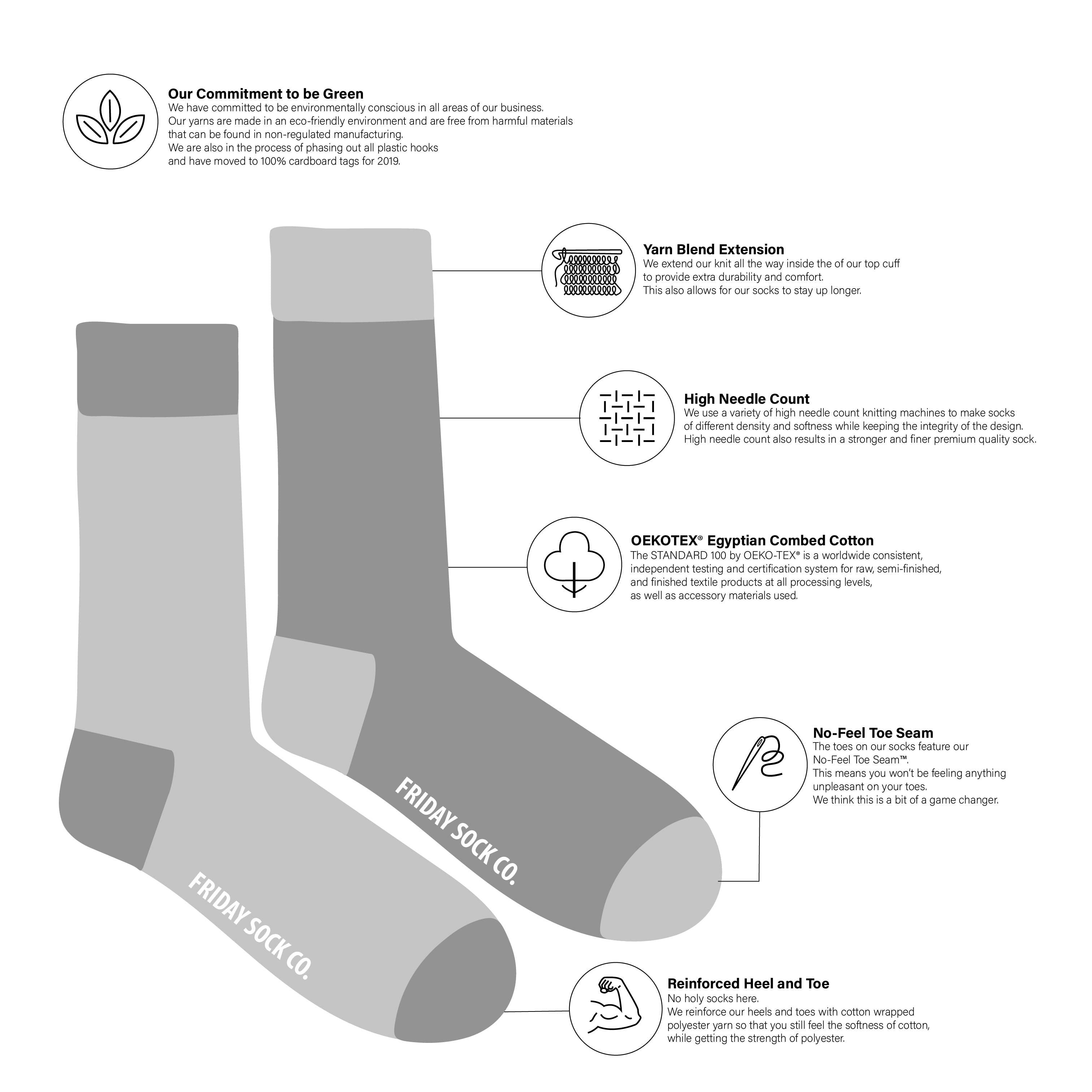 Friday Sock - Men’s - Socks | Lighthouse and Ship Wheel | Eco Friendly