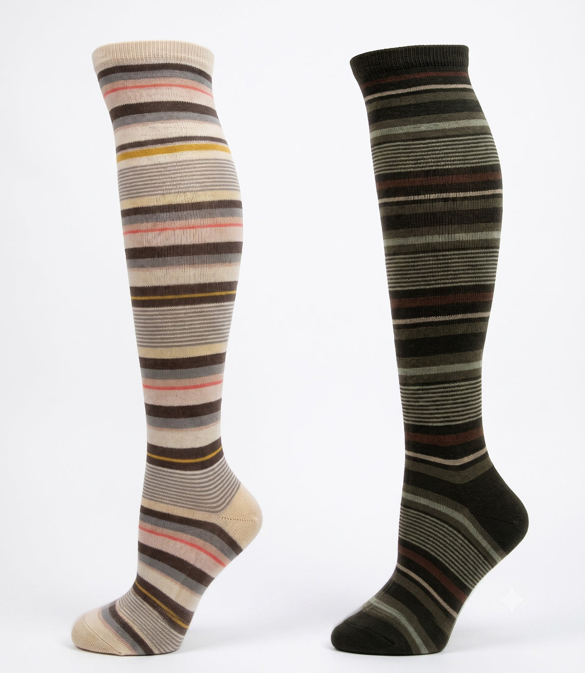 POINT ZERO - Women's - ANGORA KNEE-HIGH MULTI STRIPE Socks