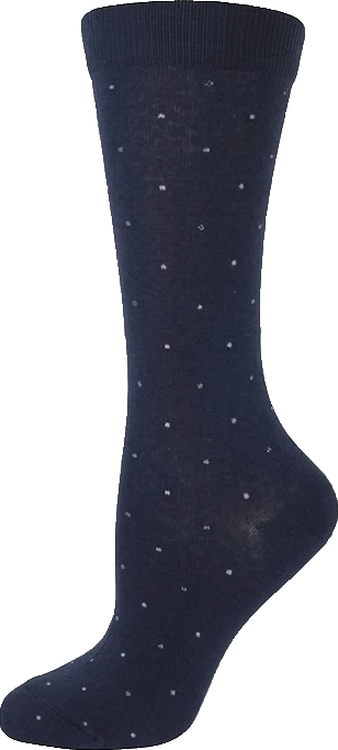 KEY - Diabetic Wellness - Women's - non-Elastic - Bamboo - Crew Socks - Mini Dots