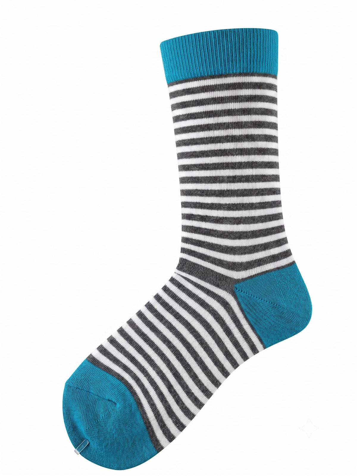 POINT ZERO - Women's - BLUE GREY STRIPE Crew Socks