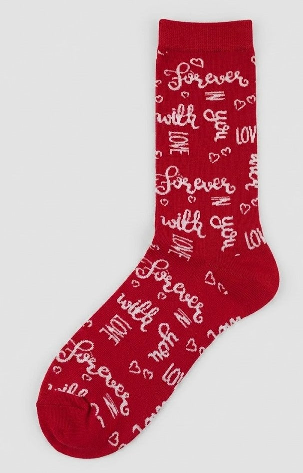 POINT ZERO - Women's - BAMBOO I LOVE YOU Crew Socks