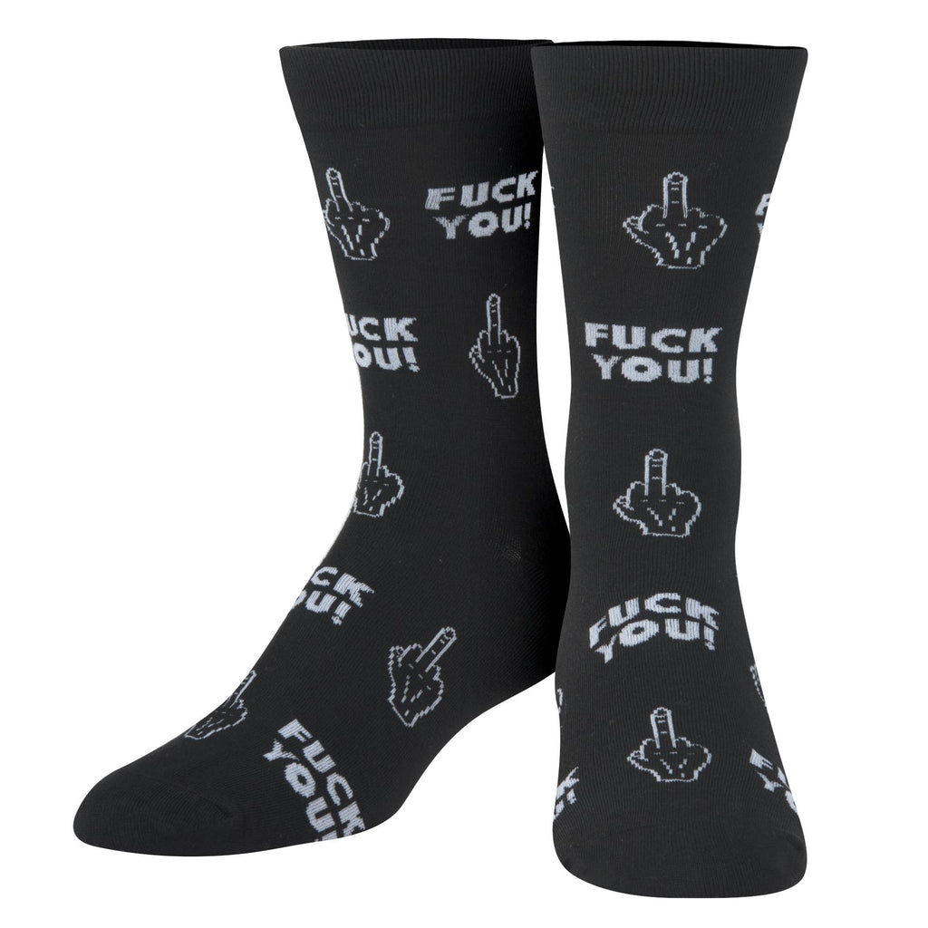 Crazy Socks - Crazy Socks - Mens Crew - Fuck You