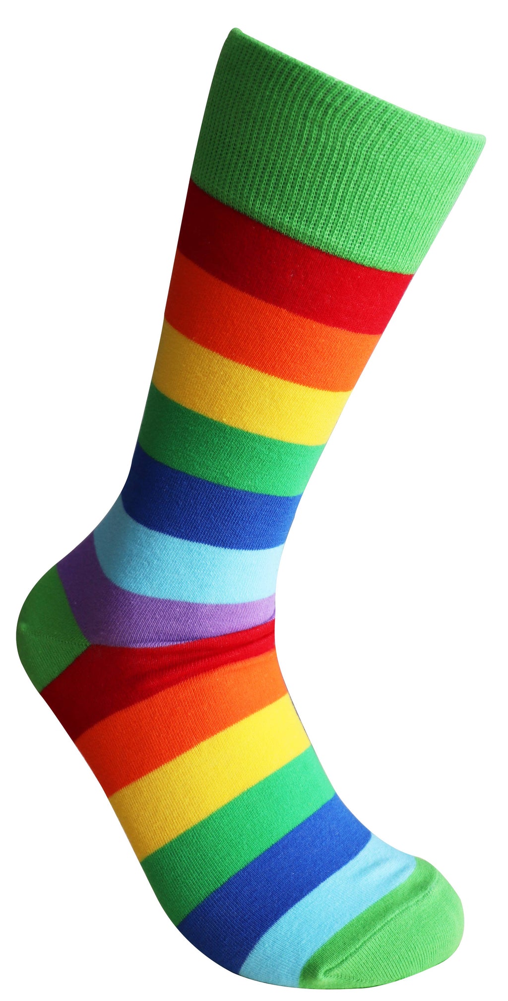 SoXcellent - Rainbow Color Stripes Love Unisex Socks - S