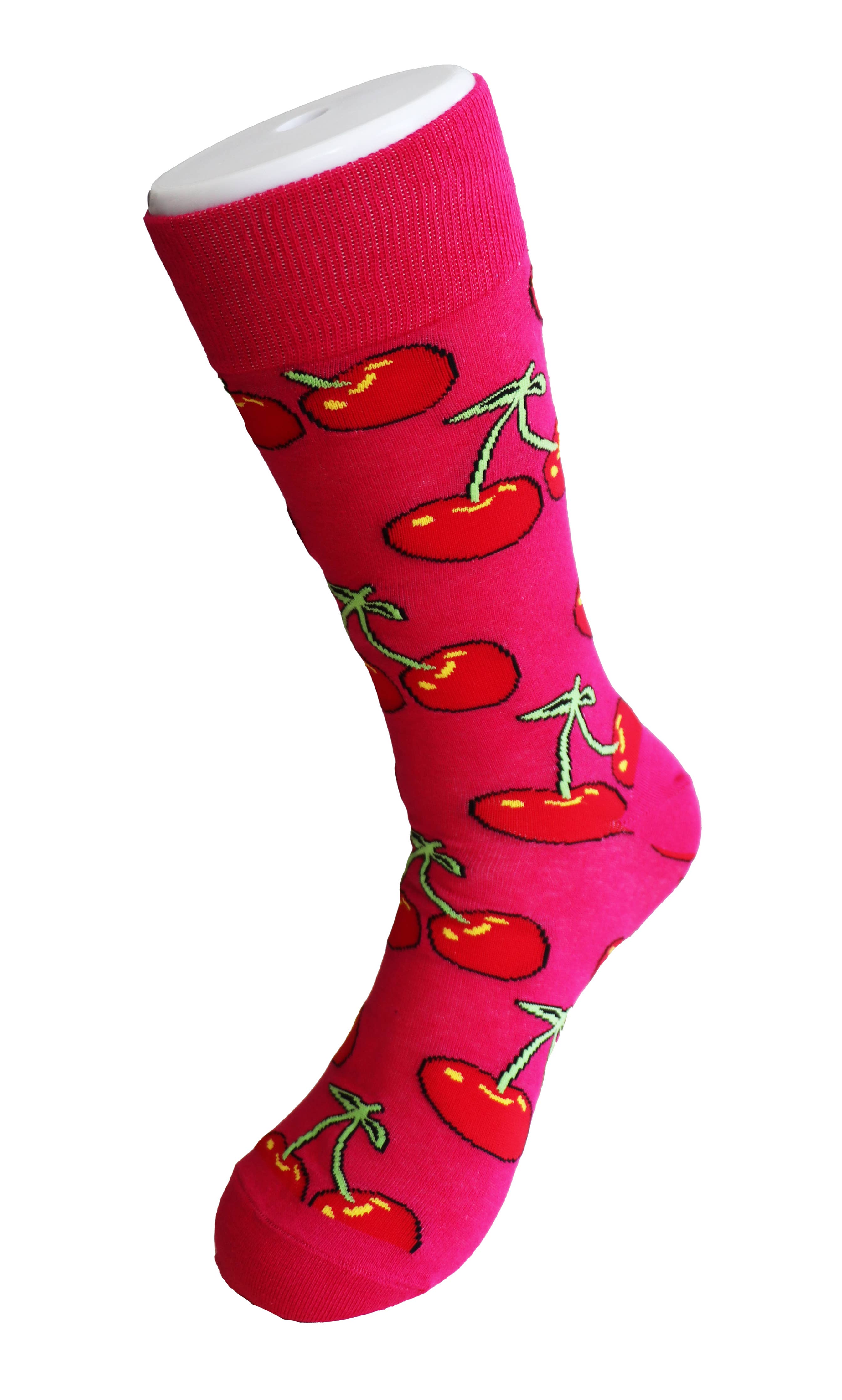 SoXcellent - Cherry Fruit Theme Unisex Novelty Funny Crew Socks