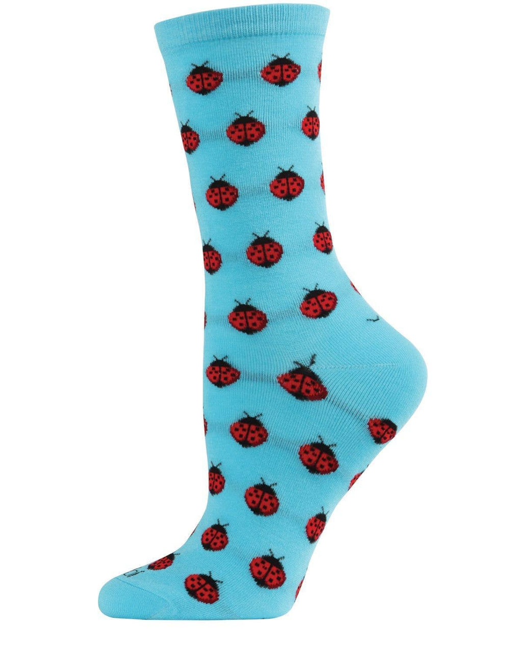 MeMoi - Women's - Ladybug Crew Socks From Bamboo Yarn