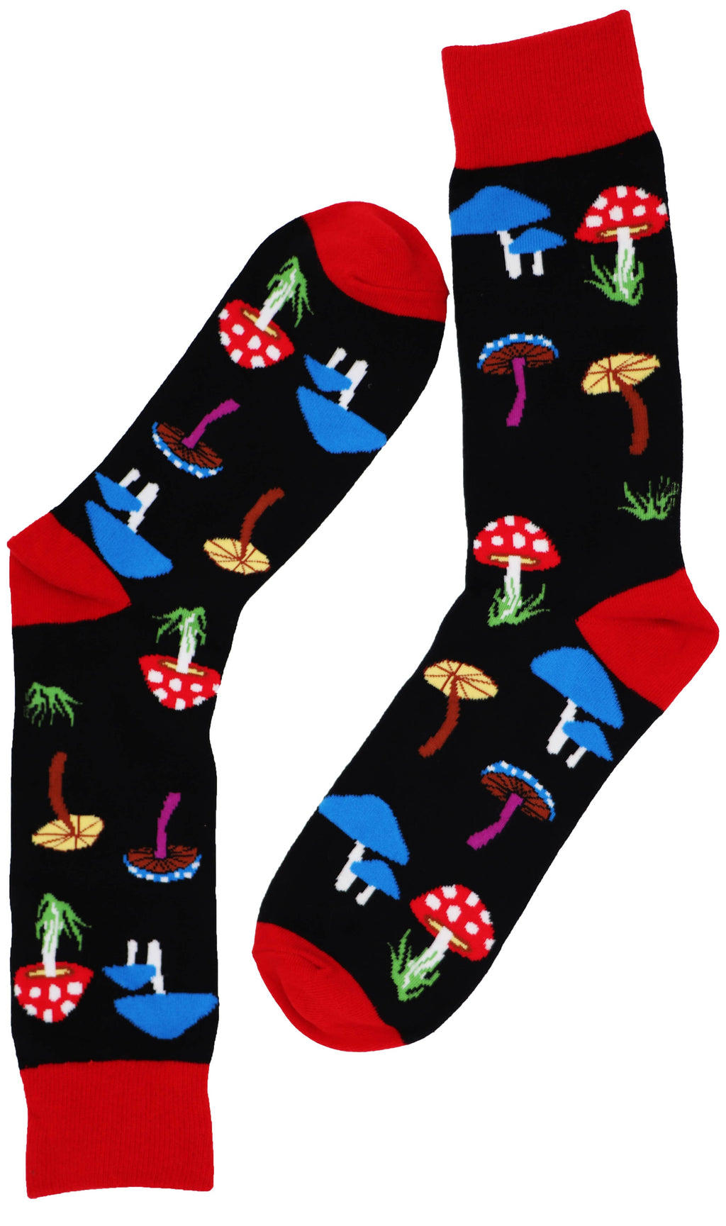 SoXcellent - Mushrooms Magic Unisex Crew Novelty Funny Socks