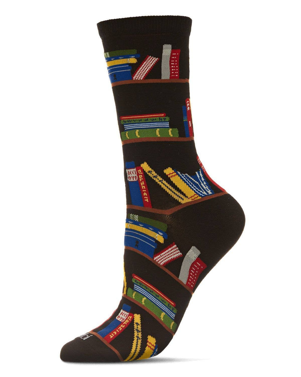 MeMoi - Women's - Bookshelf Bamboo Crew Socks