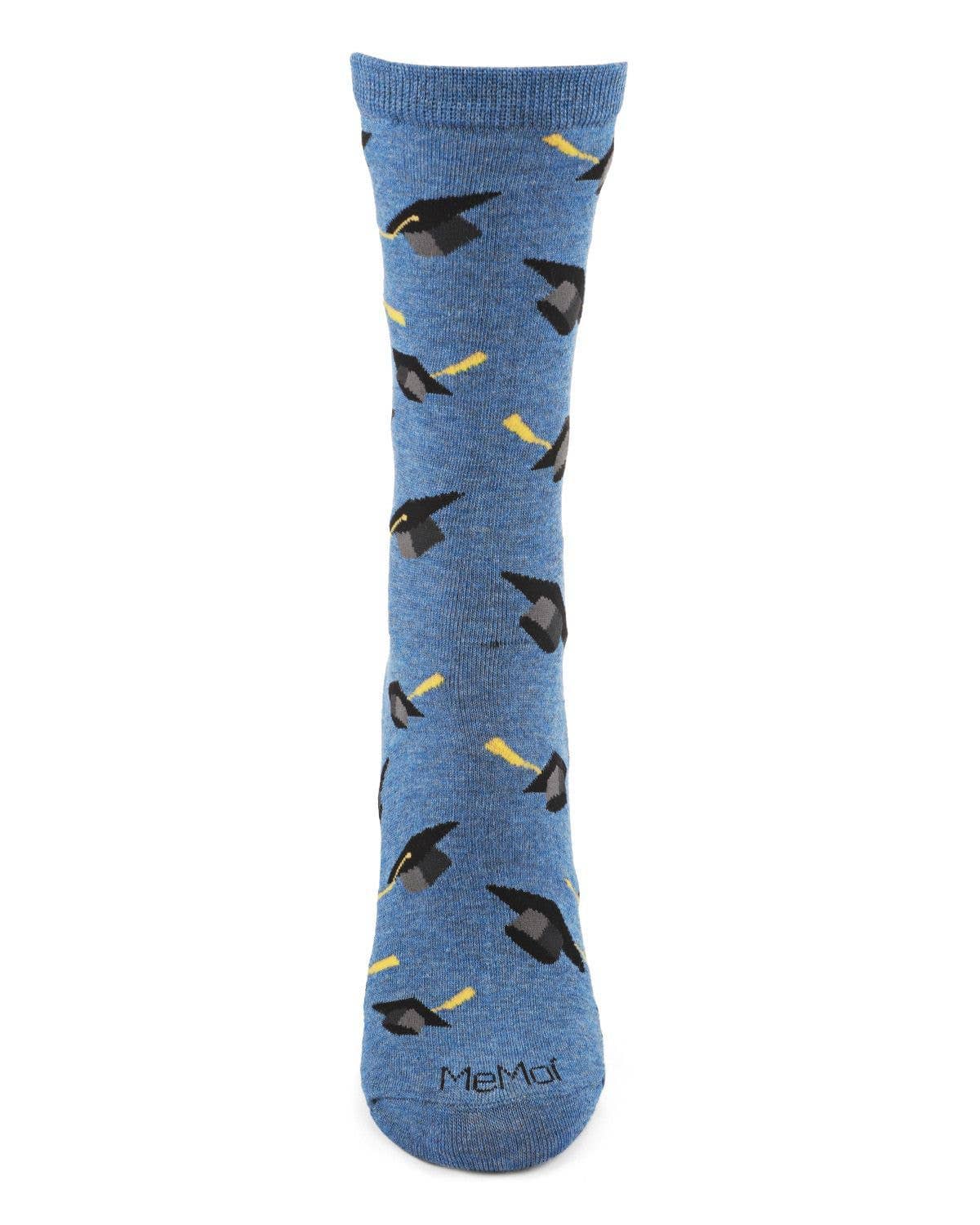 MeMoi - Women's - Graduation Cap Bamboo Crew Sock