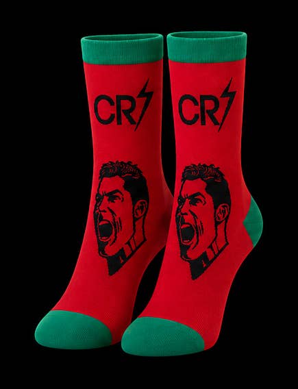 SoXcellent - Cristiano Ronaldo CR7 Casual Crew Novelty Funny Socks