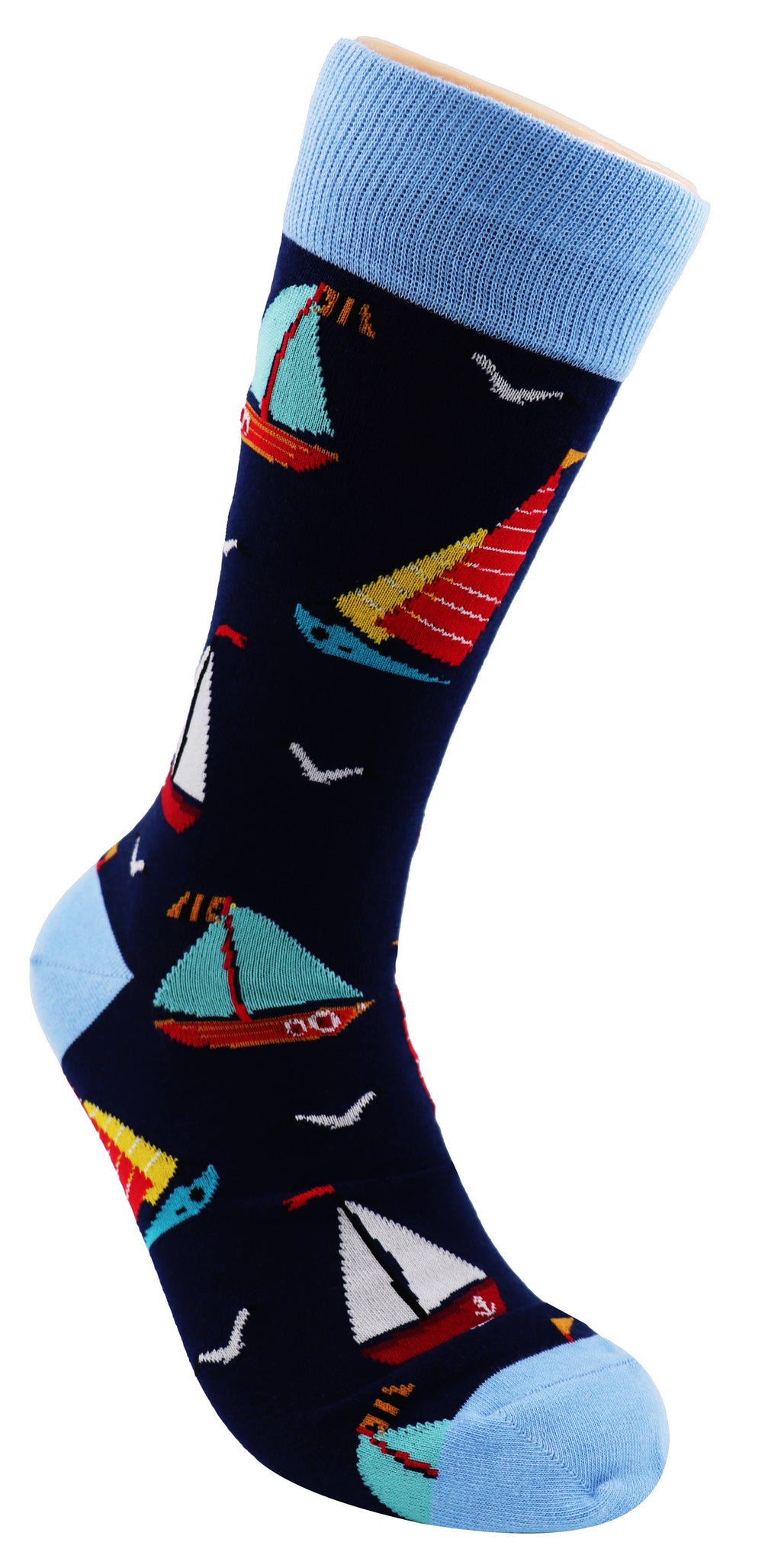 SoXcellent - Sailing Boat Unisex Fun Crew Novelty Funny Socks - M