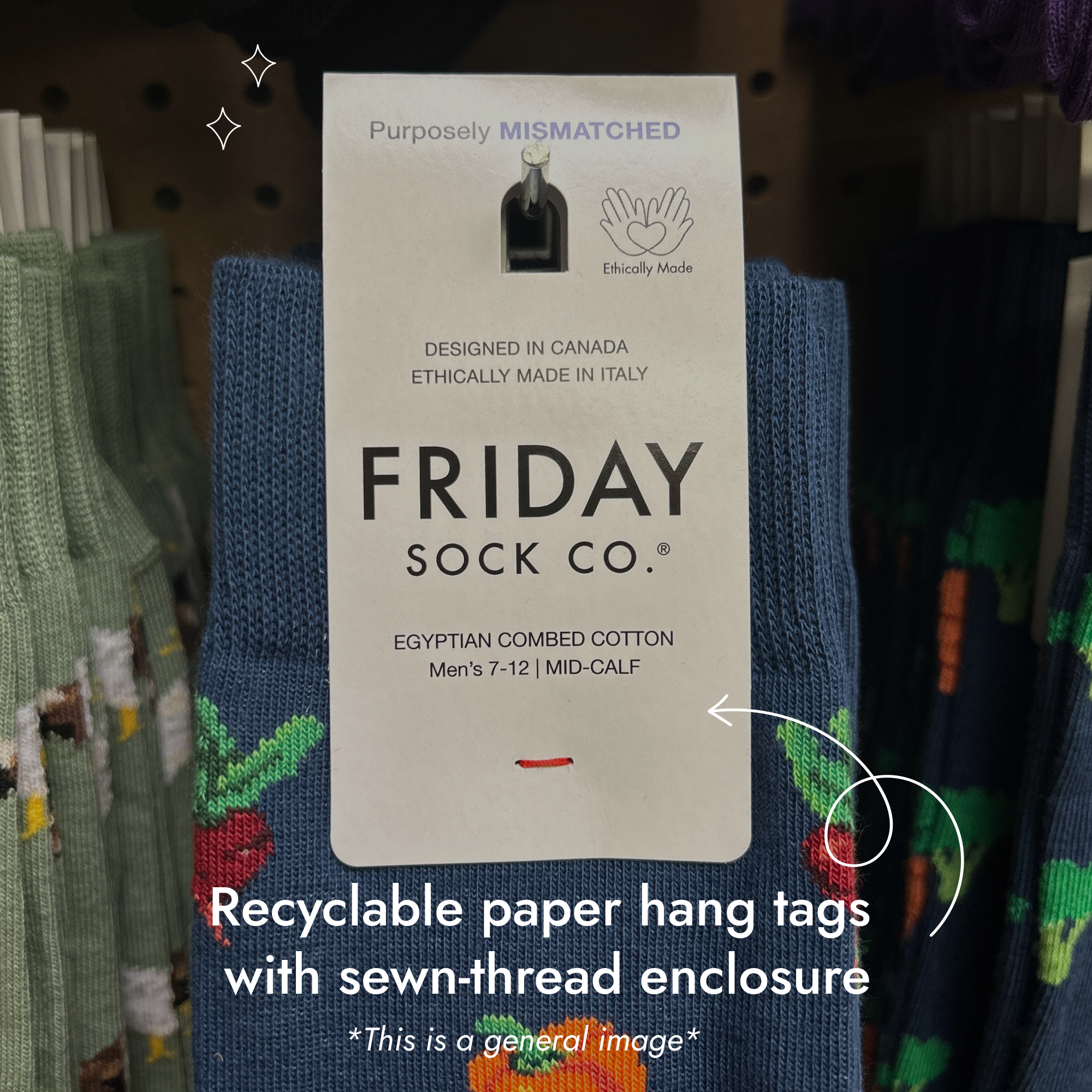 Friday Sock - Men’s - Socks | Lighthouse and Ship Wheel | Eco Friendly