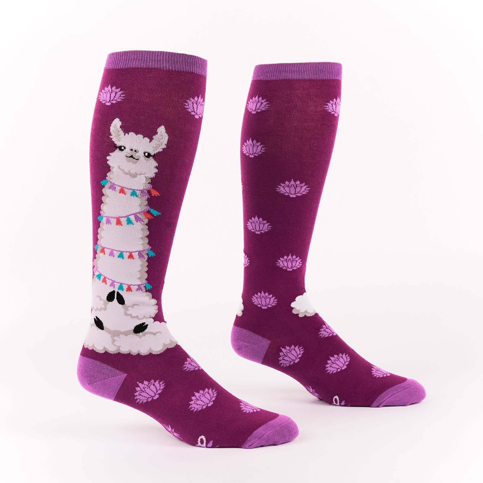 Sock it to Me - Stretch-It Knee High Sock: Llamaste