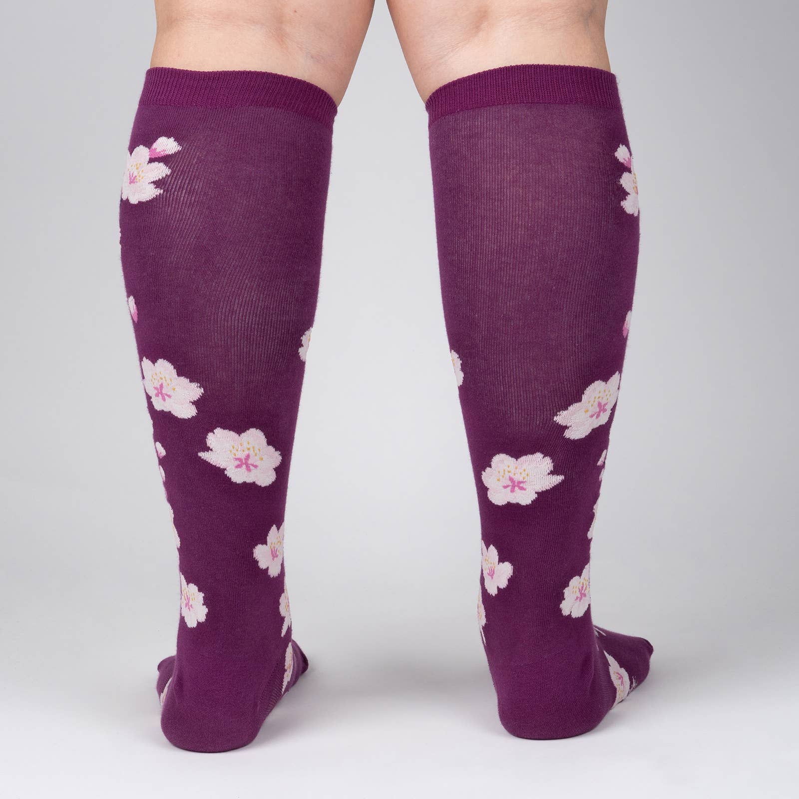 Sock it to Me - Stretch-It Knee High Sock: Cherry Blossoms