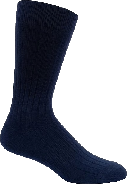 KEY - Men's Dress Socks - Cotton Broad Rib