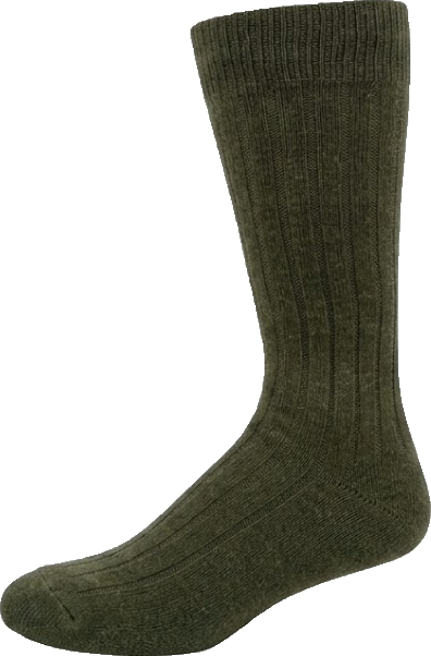 KEY - Men's Dress Socks - Cotton Broad Rib