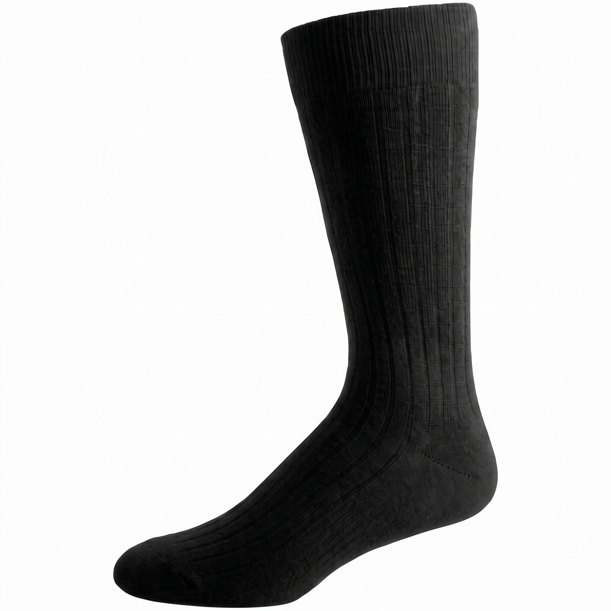 KEY - Men's Dress Socks - Cotton Broad Rib