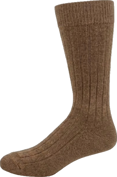 KEY - Men's Dress Socks - Cotton Broad Rib