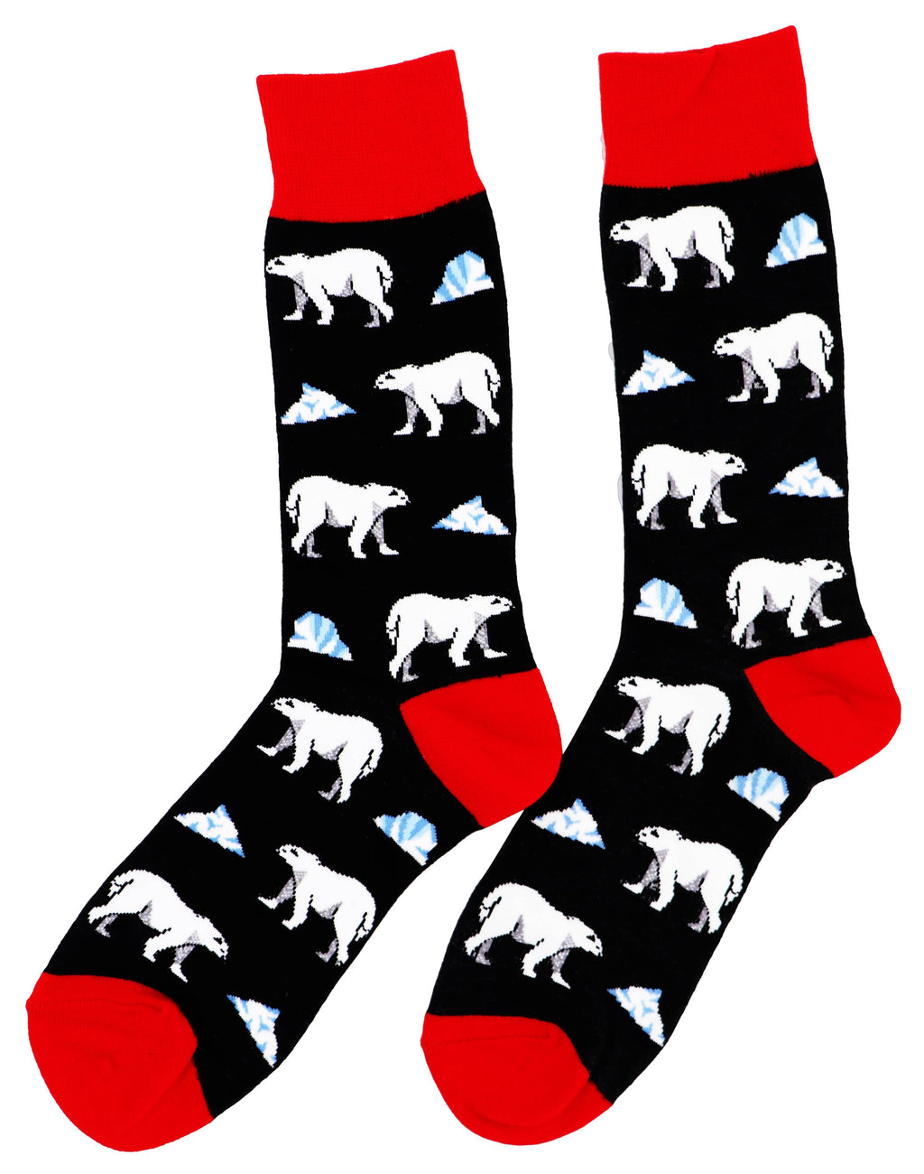 SoXcellent - Polar Bear Animal Unisex Fun Casual Pattern Funny Socks - M