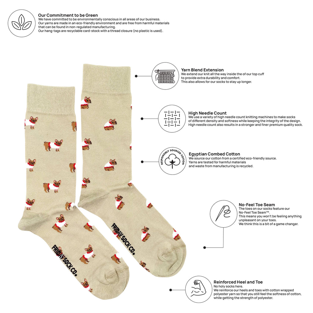 Friday Sock - Men's - French Bulldog Socks