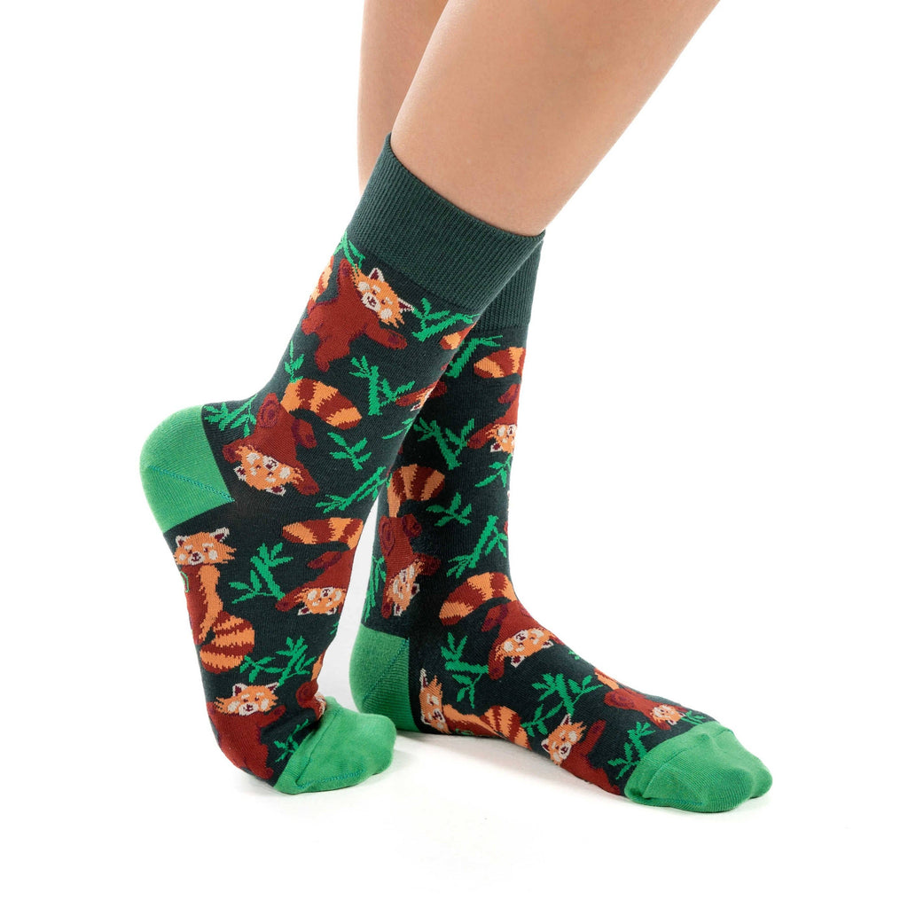 Good Luck Sock - Women's Playful Red Pandas Socks