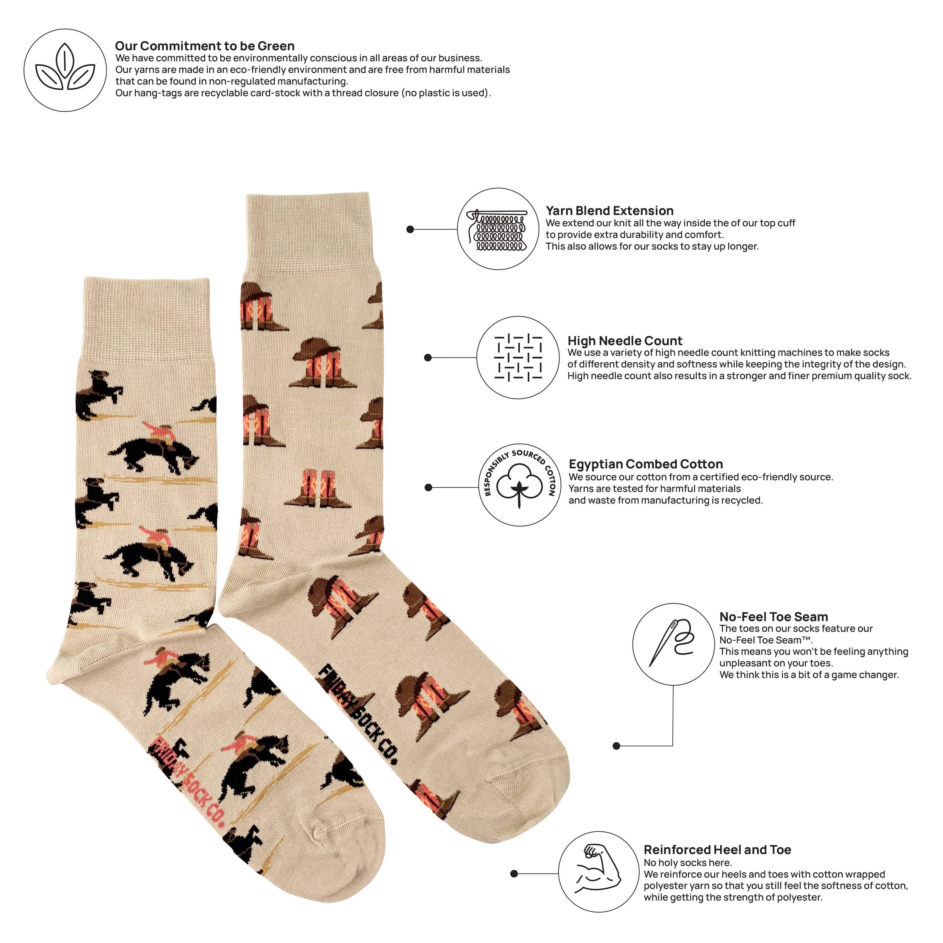 Friday Sock - Men's - Western Socks