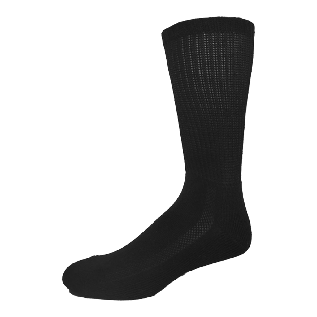 KEY - Diabetic Wellness - Men's - Non Binding - 1/2 Cushion Sole Crew