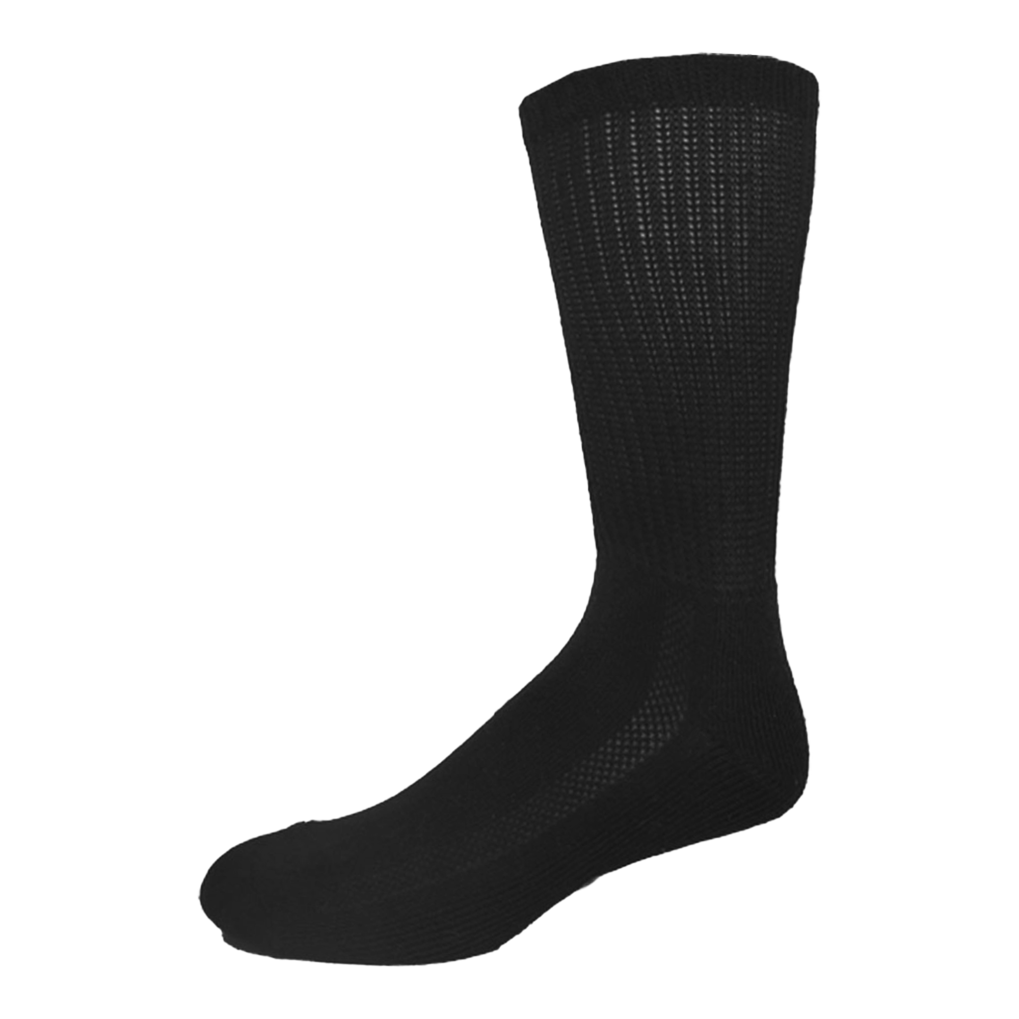 KEY Diabetic Wellness Socks-Men's- Non Binding 1/2 Cushion Sole Crew