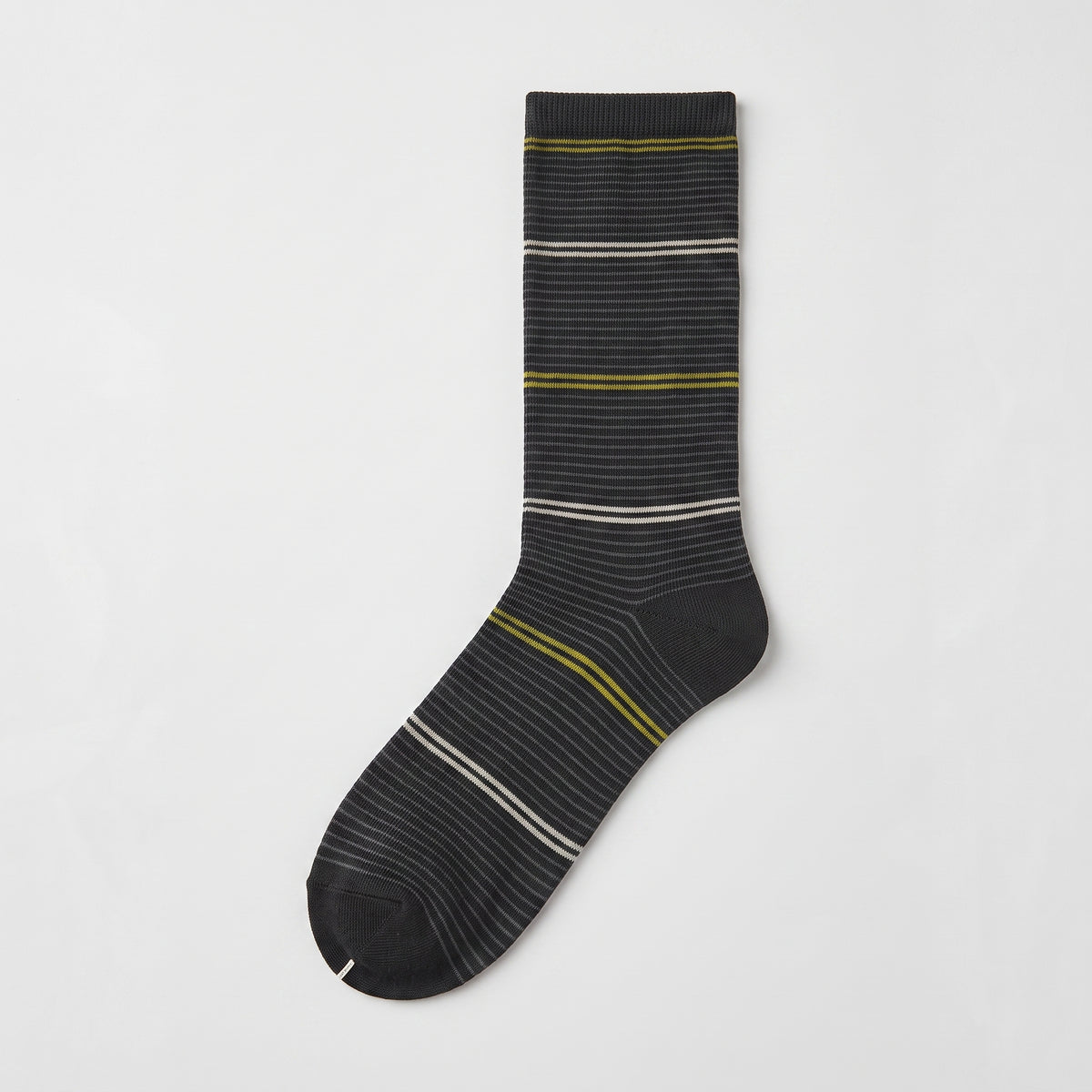 KEY - Diabetic Wellness - Men's - Non-Elastic - Stripe with Green Lines Socks