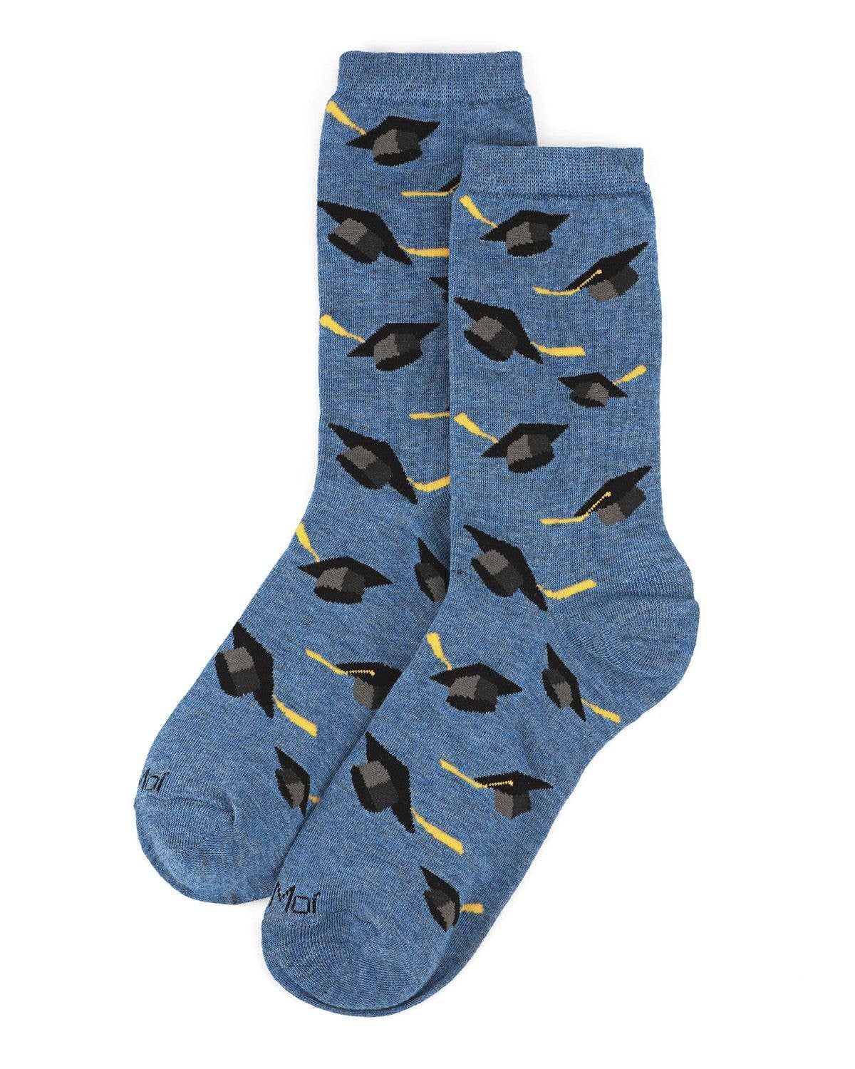 MeMoi - Women's - Graduation Cap Bamboo Crew Sock