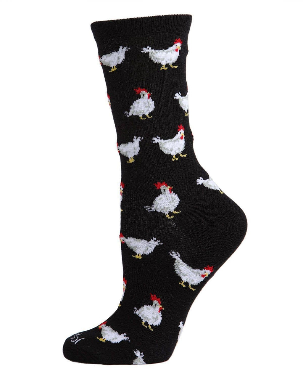 MeMoi - Women's - Chickens - Bamboo Crew Socks