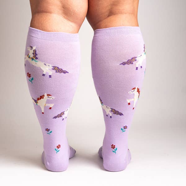Sock it to Me - Stretch-It Knee High Sock: Prancing Around