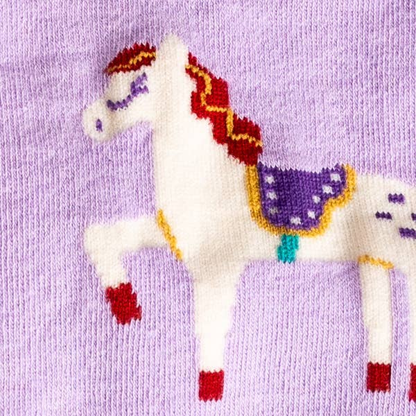 Sock it to Me - Stretch-It Knee High Sock: Prancing Around