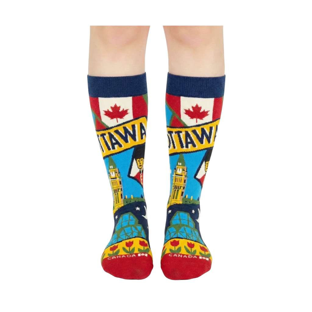 Northern Icons Canada - MEN-Ottawa Capital Graphic Crew Socks