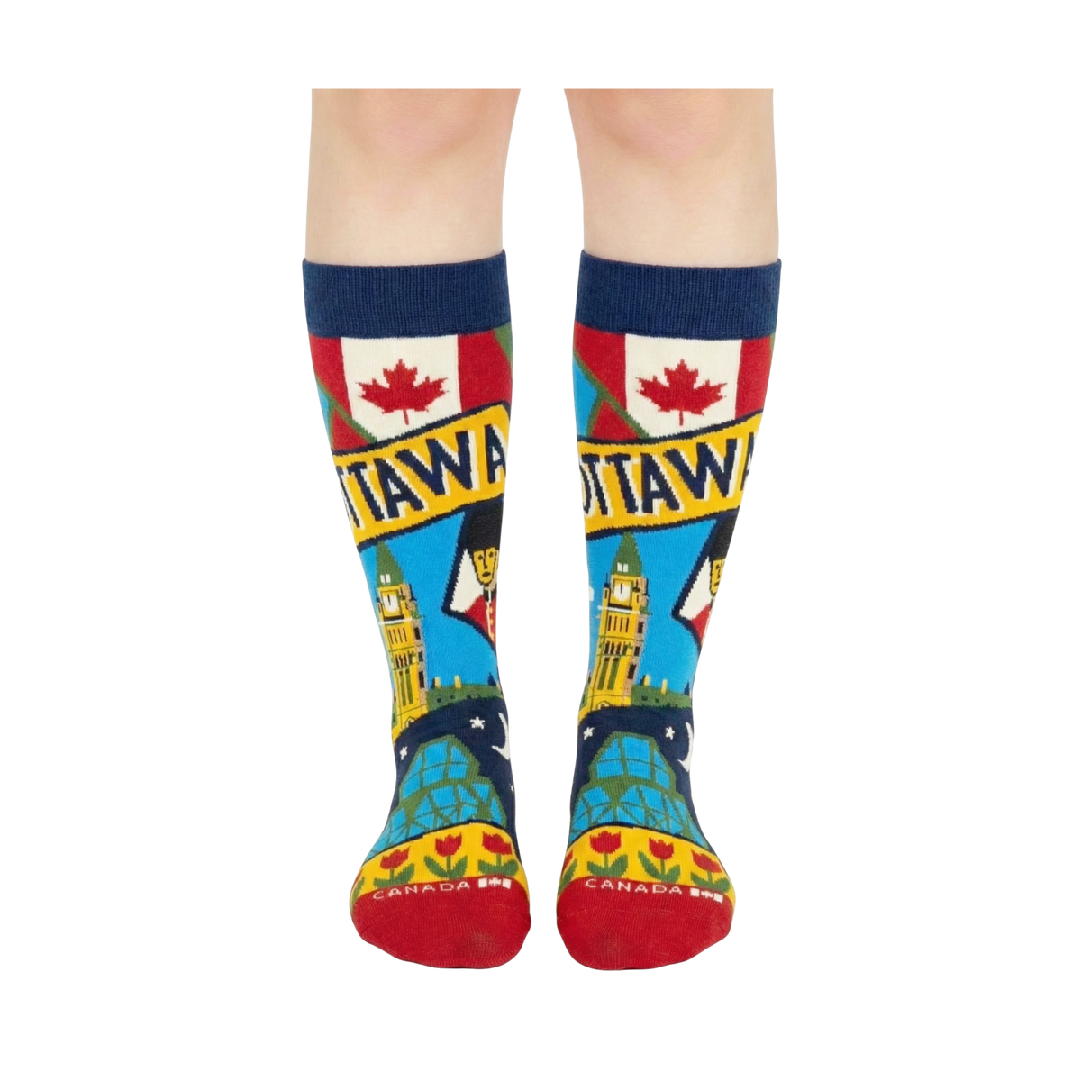 Northern Icons Canada - MEN-Ottawa Capital Graphic Crew Socks