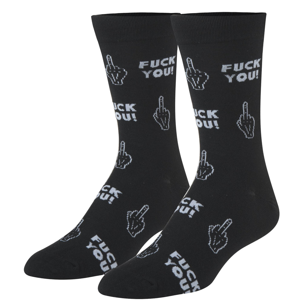 Crazy Socks - Crazy Socks - Mens Crew - Fuck You