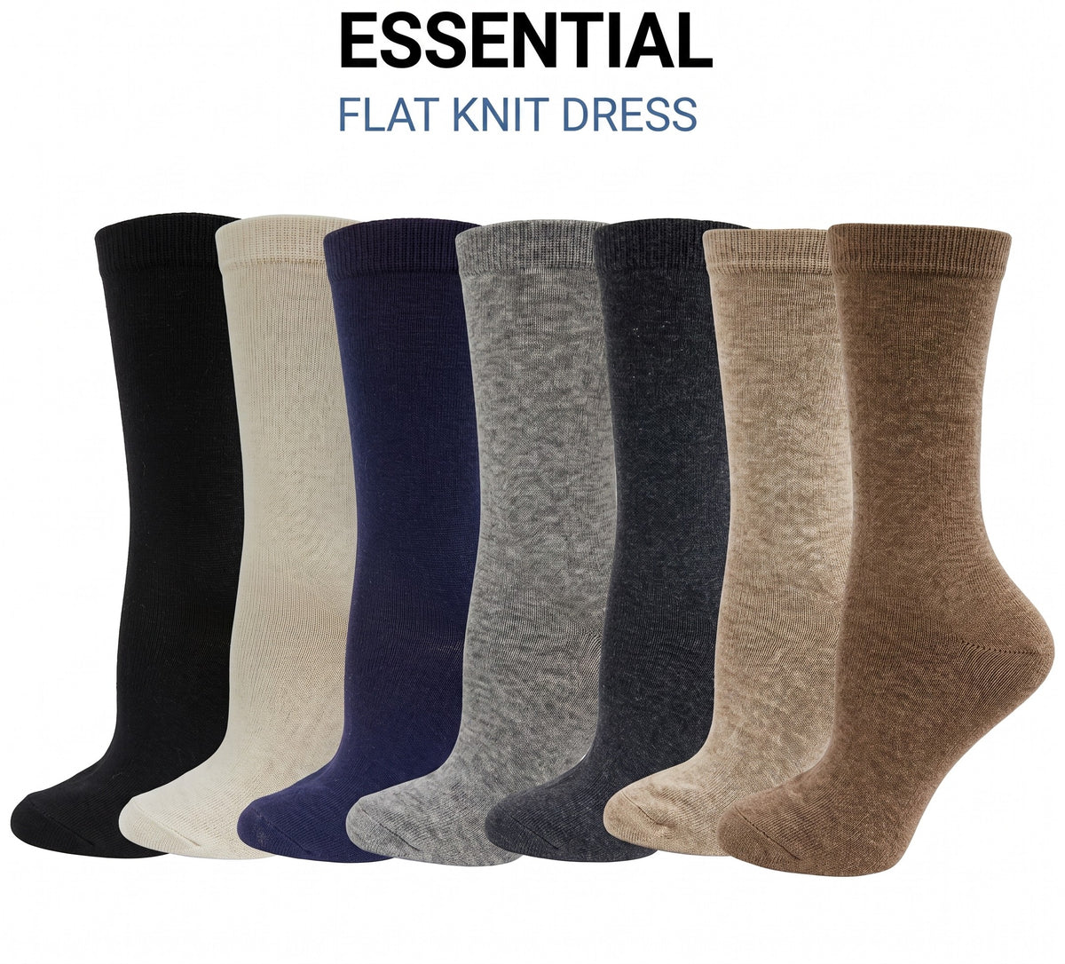 KEY - Women's - Flat Knit Dress Socks