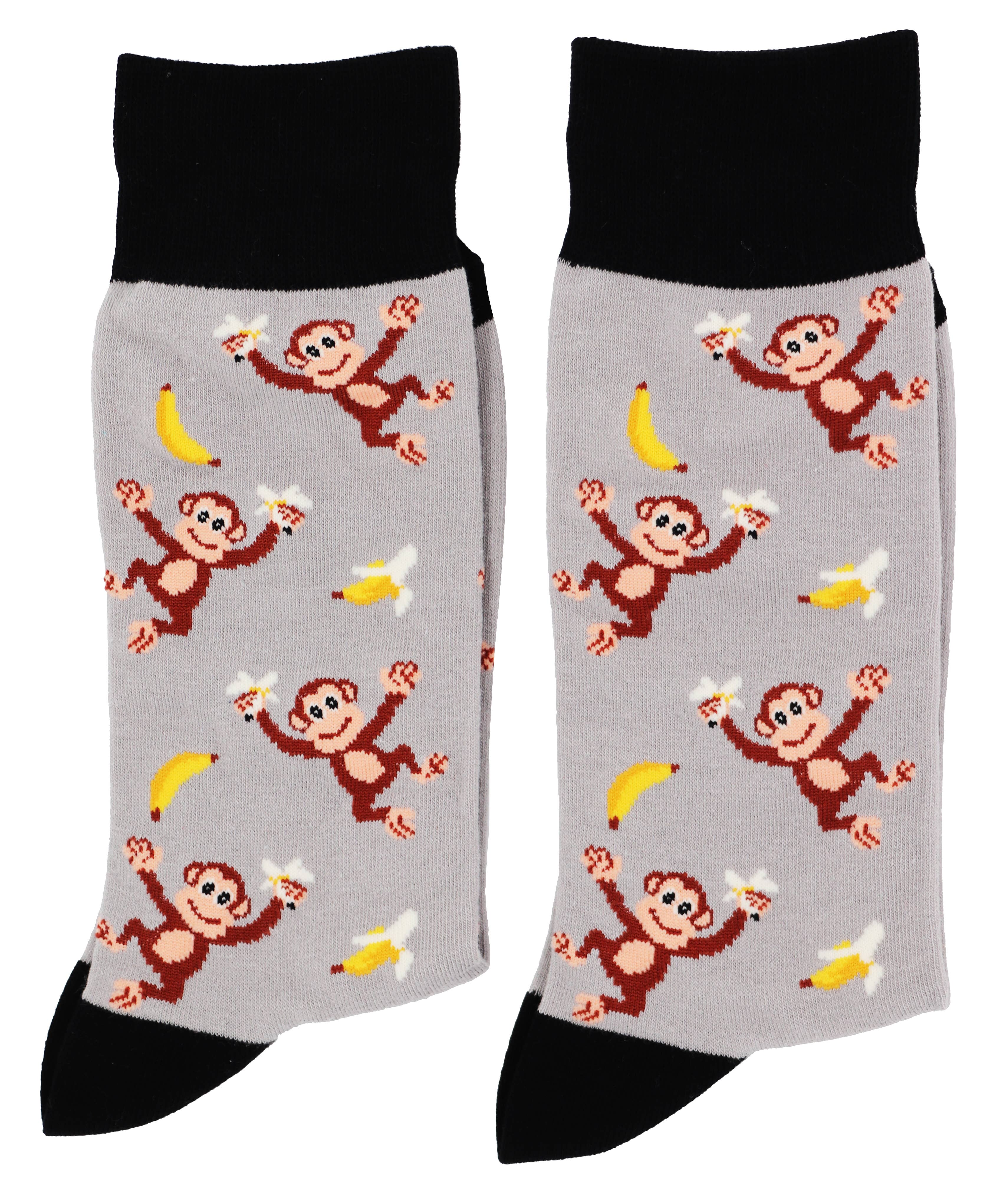 SoXcellent - Monkey Banana Unisex Fun Crew Novelty Funny Socks