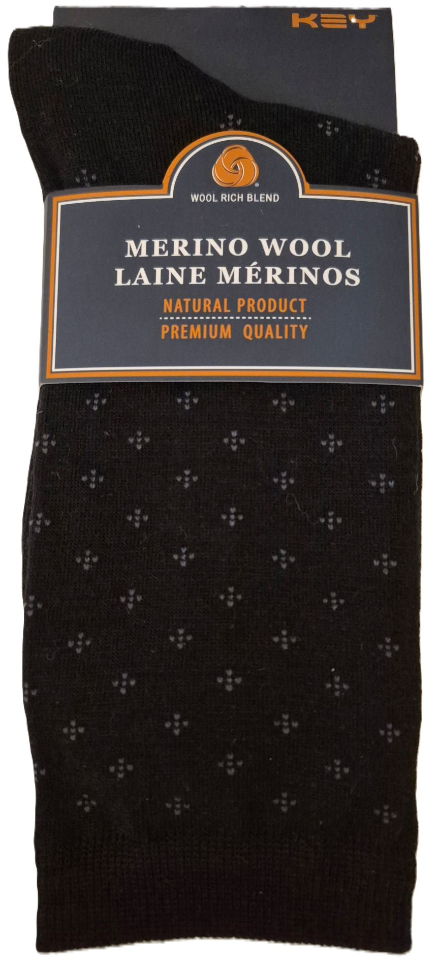 KEY - Women's - MERINO WOOL - Little Dot Dress Socks