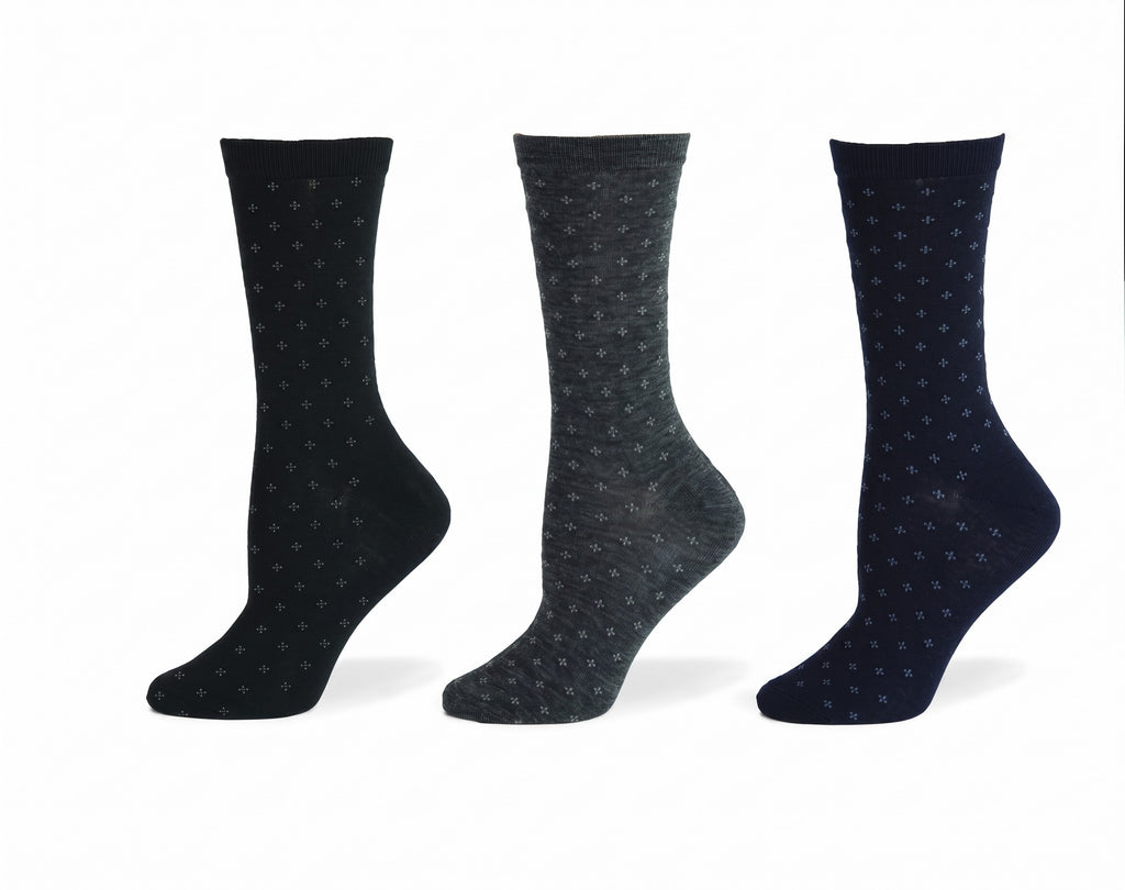 KEY - Women's - MERINO WOOL - Little Dot Dress Socks